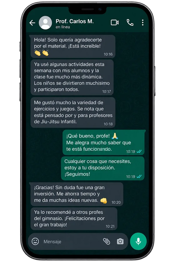 Depoimento no celular de Prof. Carlos M.